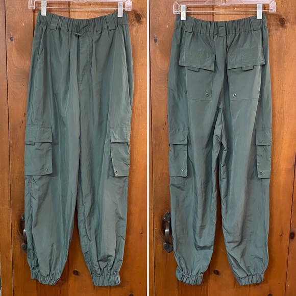 Noli Pants - NOLI Yoga City Jogger Cargo Pants Sz Small Olive Green